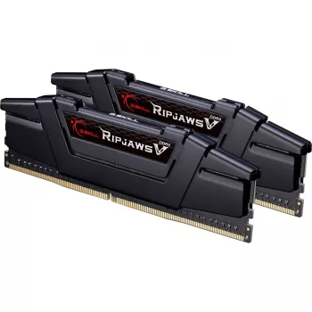 DIMM 16 GB DDR4-3600 (2x 8 GB) Dual-Kit, Arbeitsspeicher schwarz, F4-3600C18D-16GVK, Ripjaws V, INTEL XMP