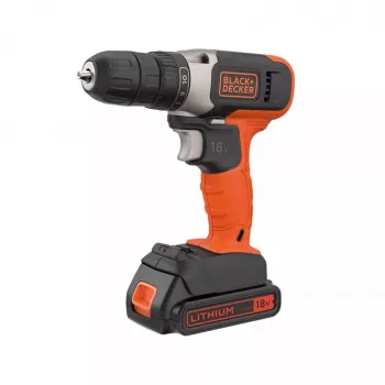 BLACK & DECKER BCD001C2-QW | Belaidis sukamasis gręžtuvas | 18 V | 2x1.5 Ah | Ličio jonų