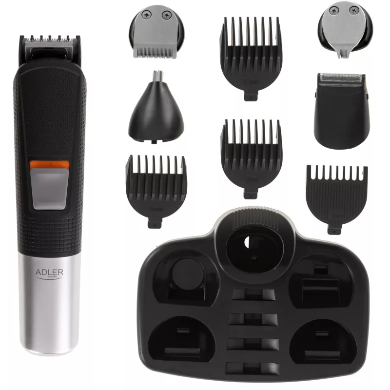 Adler Grooming set 5 in 1 AD 2943 | Belaidis | 4 ilgio pakopos | Juoda