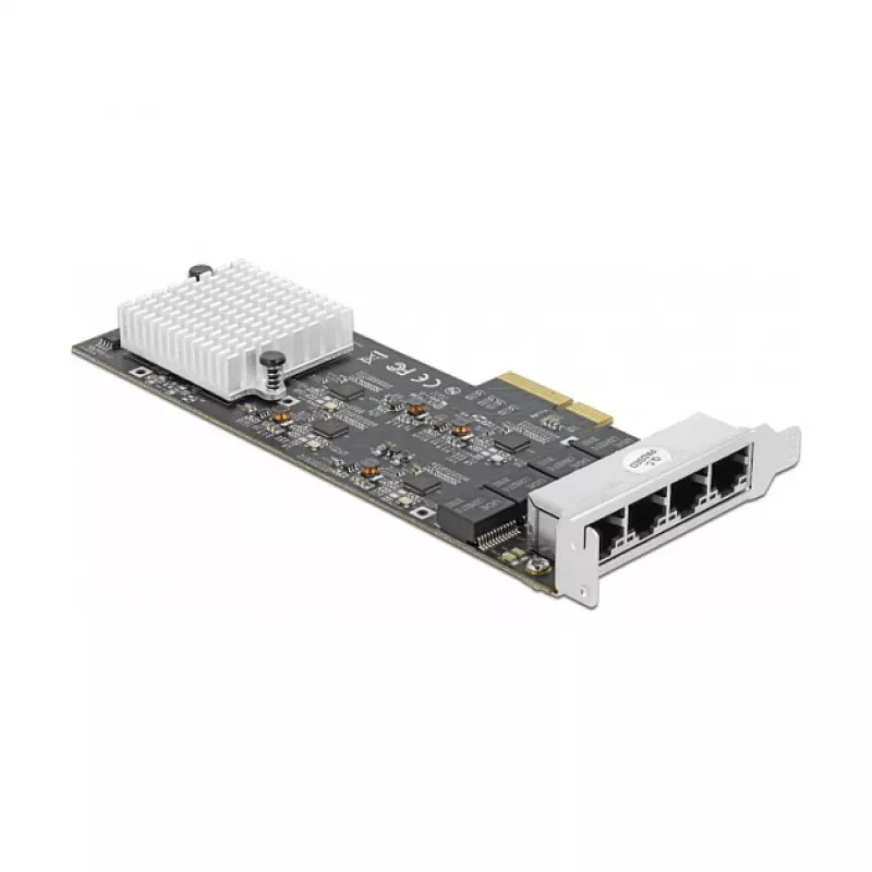 DeLOCK 89192 PCI Express x4 keturių 2.5 Gigabit LAN tinklo plokštė, 4x RJ45, RTL8125