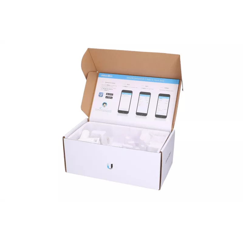 CPE Ubiquiti LBE-5AC-GEN2-5, LiteBeam 5AC, 5 GHz, MIMO, 1x RJ45 1000 Mb/s, 23 dBi, 5 vnt. pakuotė