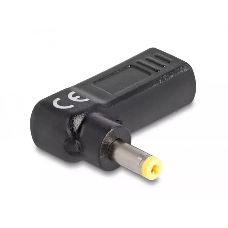 DeLOCK adapteris USB Type-C moteriškas į HP 4,8 x 1,7 mm vyriškas 90° kampu