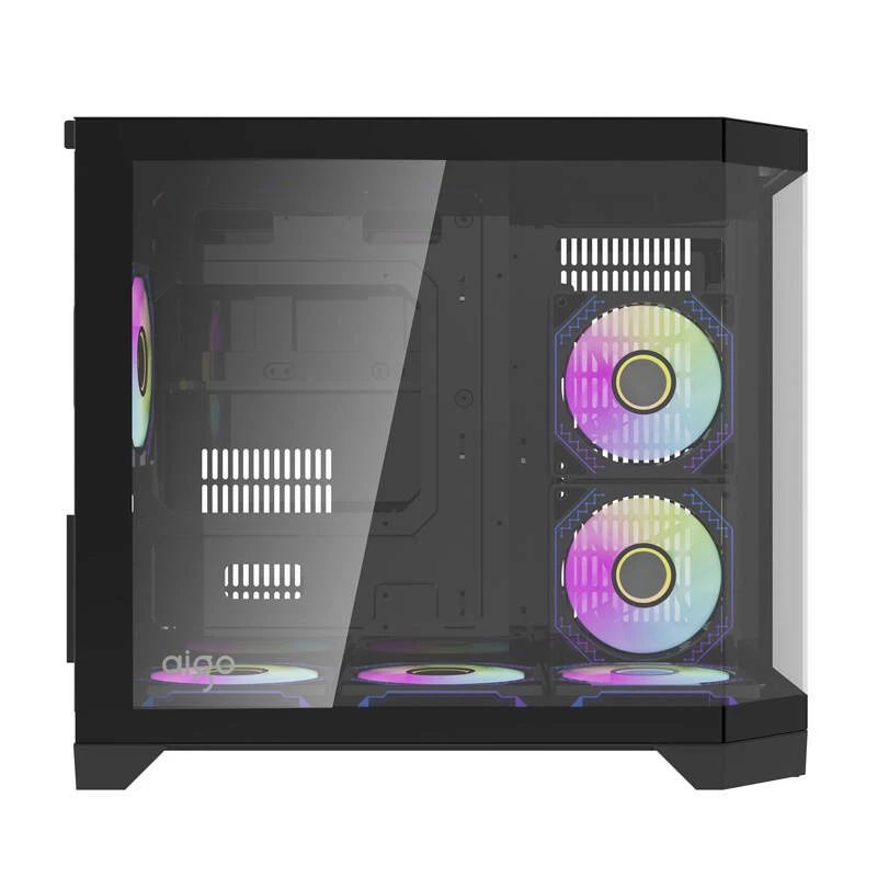 Darkflash FT418 kompiuterio korpusas + 6 aRGB ventiliatoriai (juodas)