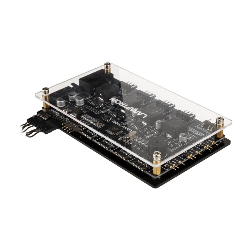 Lamptron SM436 PCI ventiliatorių ir RGB LED valdiklis, juodas