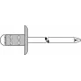Aklakniedė GESIPA Polygrip 4,8x10 mm Al/Plienas su didele galvute, skirta 0,5–6,5 mm medžiagoms, pakuotė 250 vnt.