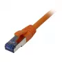 Pataisos laidas RJ45 CAT6A 500MHz 0,25m oranžinis S-STP(S/FTP) AWG27 LSZH Synergy 21