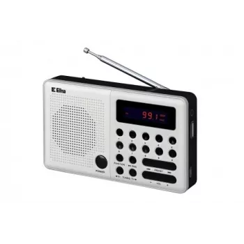 Eltra Radio Pliszka USB, FM, baltas