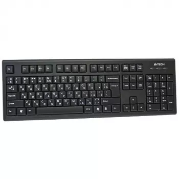 A4Tech KR-85 klaviatūra USB QWERTY US anglų juoda