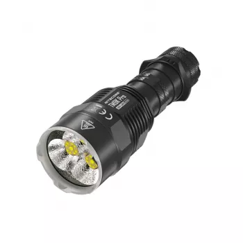 Rankinis žibintuvėlis Nitecore TM9K PRO — 9900 lm, įkraunamas per USB, IP68, 133 mm, 227 g, aliuminis, juodas