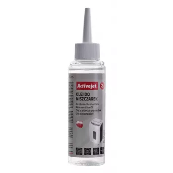 Popieriaus smulkintuvo alyva ActiveJet ASO-125 125 ml buteliukas su aplikatoriumi biuro smulkintuvams
