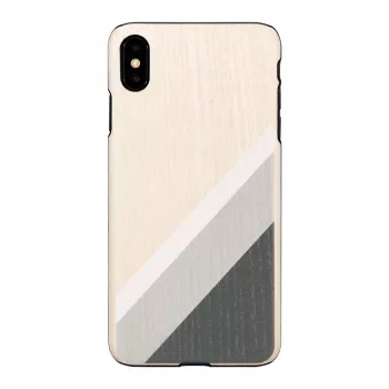 Dėklas „man and wood“ iPhone XS Max – pilkas kostiumas, juodi akcentai