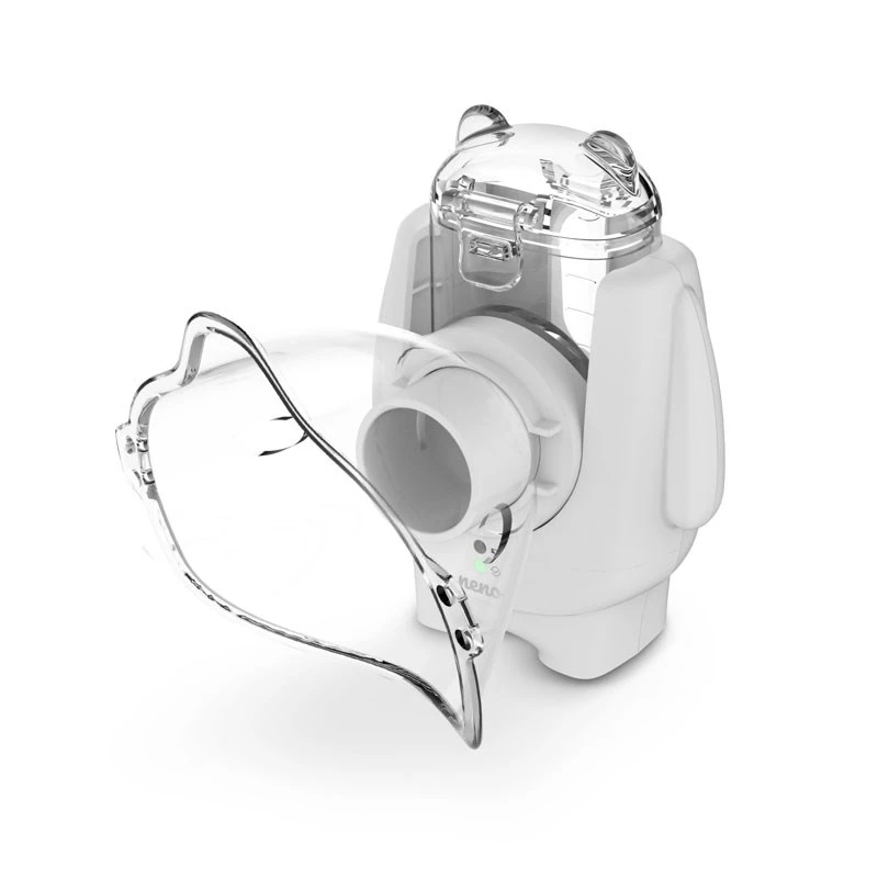 Nešiojamas ultragarsinis inhaliatorius neno Atemo 36 / 5 000 – baterija/USB, vaikams, su kandikliu ir vaikiška kauke