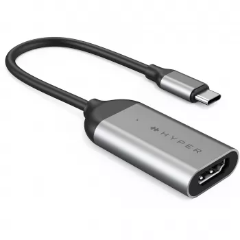 HYPER HD-H8K USB Type-C į HDMI adapteris, 8K 60Hz, nerūdijantis plienas