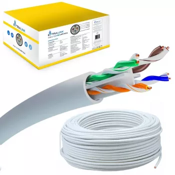 Vytosios poros kabelis Extralink CAT6 UTP V2 Indoor 305M