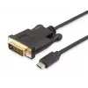 Equip USB Type-C į DVI-D Dual Link laidas, vyriškas į vyrišką, 1,8 m