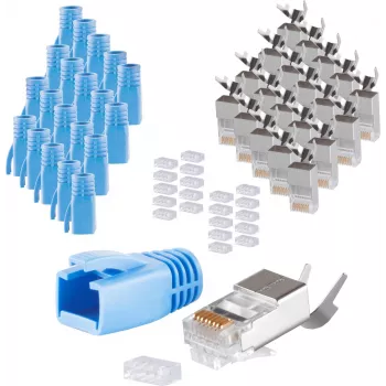 RJ-45 kištukas ShiverPeaks 72067-20B mėlynas
