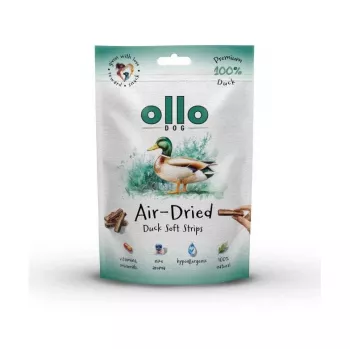 OLLO Air-Dried Duck strips - šunų skanėstas - 80g