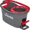 Šluota VILEDA EasyWring & Clean Turbo, raudonas technopolimero kibiras, nuimama skalbiama mikropluošto galvutė, kietoms grindims