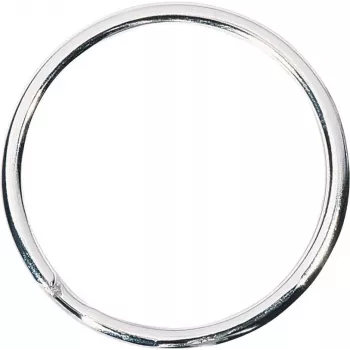 Raktų žiedai WEDO 2623030 metaliniai 30 mm sidabriniai nikeliuoti pakuotė po 100 vnt.
