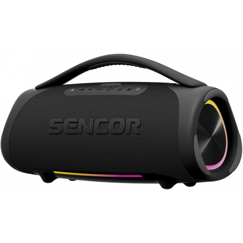 Nešiojamas garsiakalbis SENCOR RESONEXMAXI, 100 W, IPX7 atsparus vandeniui, 10 000 mAh baterija, Bluetooth 5.3, USB-C įkrovimas
