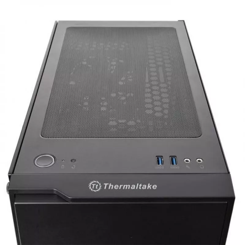 Thermaltake H100 TG MIDI bokštas Juodas