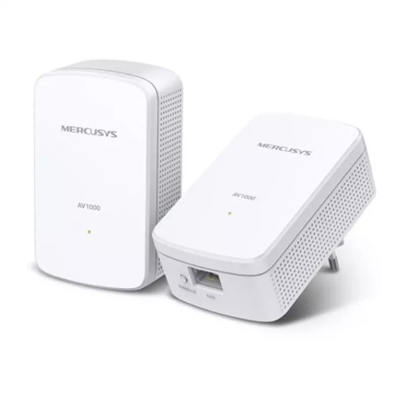 Mercusys AV1000 Gigabit Powerline Starter Kit MP500 KIT – 1000 Mbit/s, 1x RJ-45
