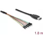 USB kabelis DELOCK 63986 USB 2.0 A – UART TTL keitiklis su 1,8 m laidu