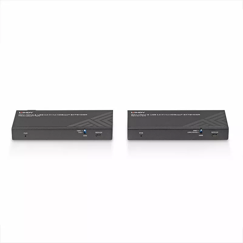 Lindy 150 m Cat.6 HDMI 4K60, USB 2.0 ir IR HDBaseT KVM prailgintuvas