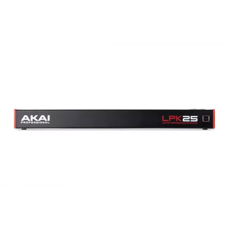 AKAI LPK25 MKII 25 klavišų USB maitinama mini MIDI klaviatūra – oktavos perkėlimas, arpegiatorius, 6 mygtukai, raudona