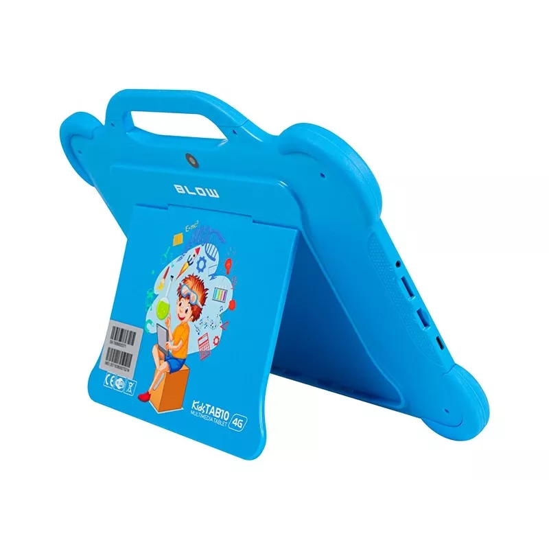 Planšetinis kompiuteris BLOW KidsTAB10 10.1 colių IPS 1200x1920, Android 12, 4GB RAM, 64GB eMCP, 4G (MicroSIM), 6000 mAh, Astral Blue