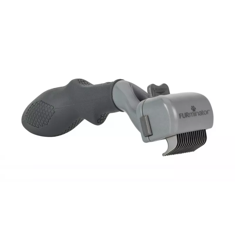 Iškaršymo įrankis FURminator Adjustable katėms ir šunims – nerūdijančio plieno ašmenys, ergonomiška neslystanti rankena, 185 g, visų tipų kailiams