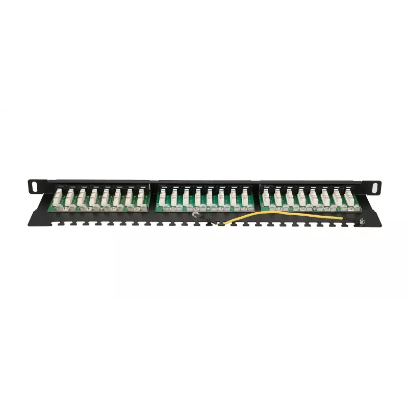 Patch Panel Extralink CAT6 UTP 0,5U 24 prievadai