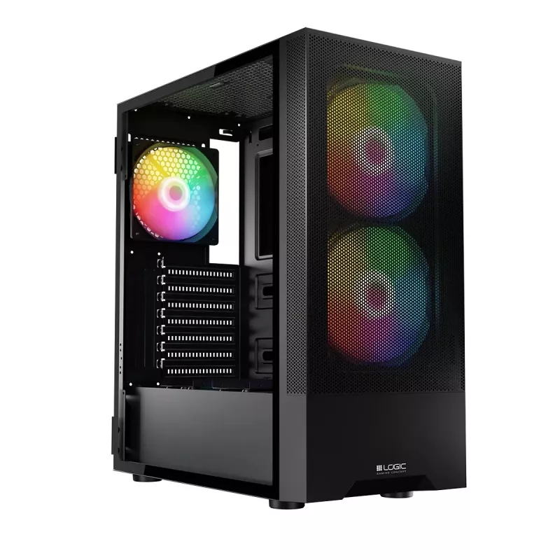 Logic Concept ARYA ARGB Midi Tower Korpusas Juodas su USB 3.0