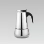 Moka puodas Maestro MR-1660 0,2 l nerūdijančio plieno viryklėms, 4 puodeliai, juoda rankena