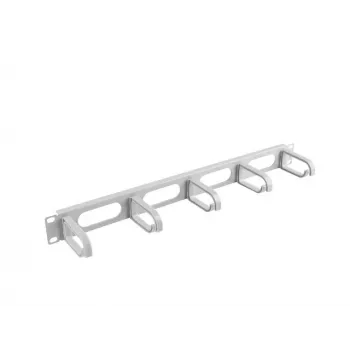 Kabelių valdymo panelė LANBERG AK-1205-S, 1U, metalinė, 19 colių (48,3 cm), gylis 80 mm, pilka