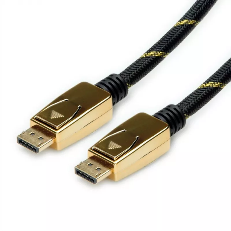 ROLINE 11.04.5921 DisplayPort kabelis 2 m juodas - auksinis