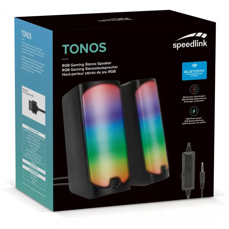 Garsiakalbiai SPEEDLINK TONOS RGB 6 W