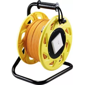 SpeaKa Professional RJ45 ilginimo kabelis [1x RJ45 kištukas - 1x RJ45 lizdas] Oranžinis apvalus 50,00 m (SP-8905332)