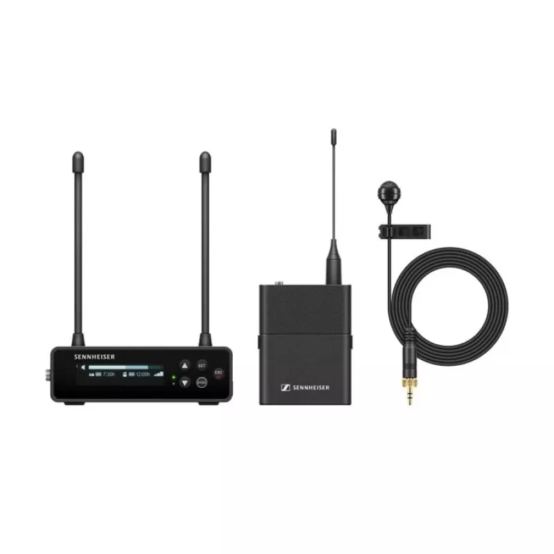Sennheiser EW-DP ME 4 SET (R4-9) – kameros komplektas su miniatiūriniu siųstuvu ir ME 4 kryptiniu mikrofonu, 552-608 MHz