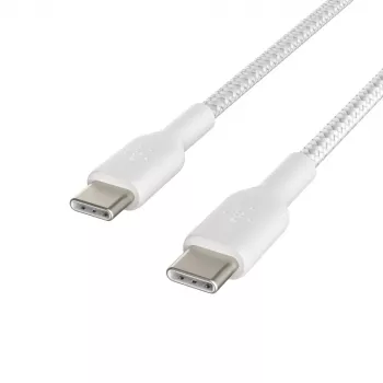 Pintas USB-C – USB-C laidas, 1 m, baltas