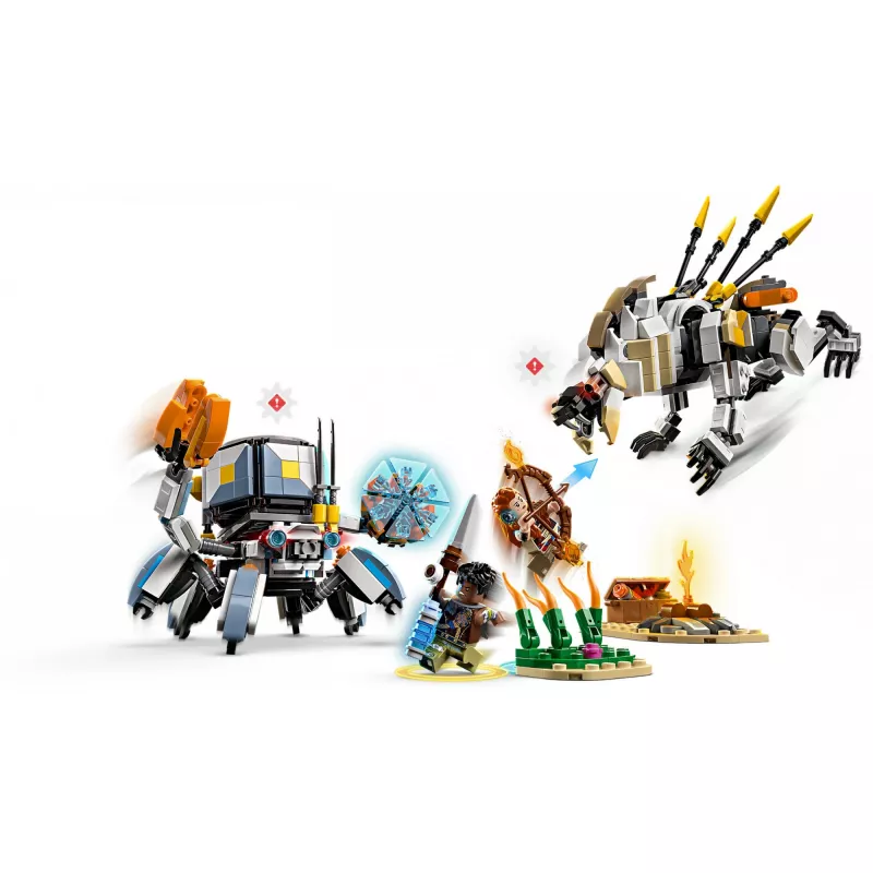 LEGO rinkinys Horizon Adventures 77037 – Aloy ir Varl prieš Shell-Walker ir Sawtooth, 768 detalių, 2 minifigūrėlės
