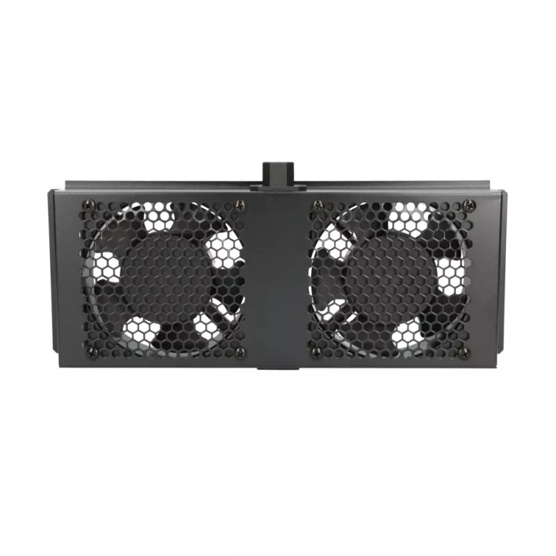 Aušinimo ventiliatorius Extralink 2 FANS ROOF COOLING UNIT 220V AC juodas metalinis