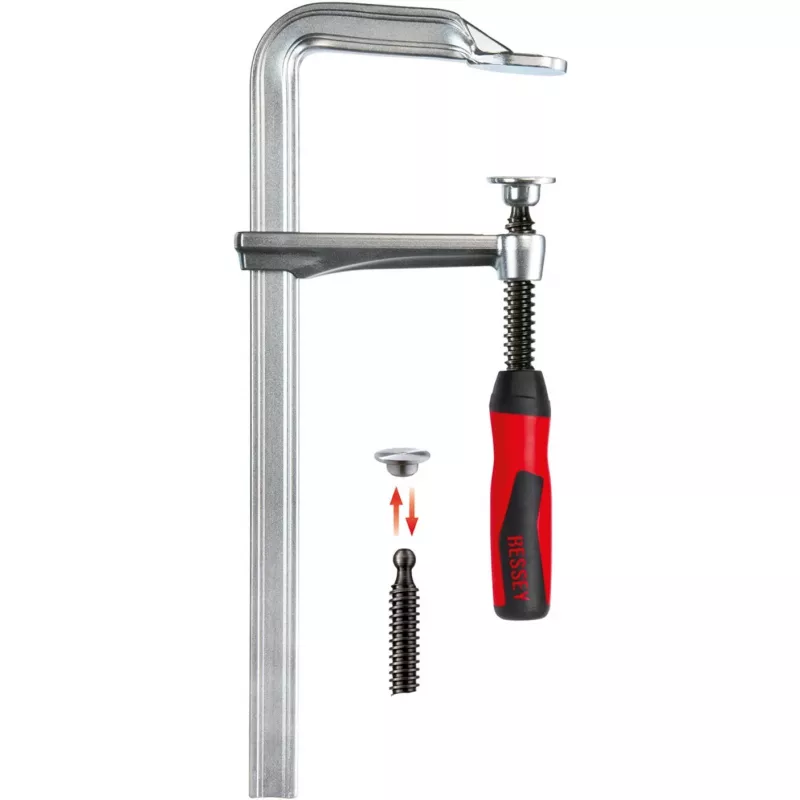 Bessey GZ16-2K F tipo spaustuvas - plastikas - plienas - 16 cm