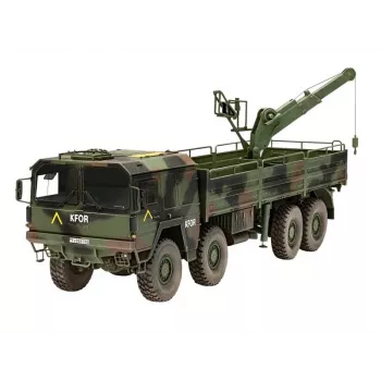 Plastikinis modelio rinkinys REVELL Man 10T Milgl 8x8 sunkvežimis 1/35 mastelis