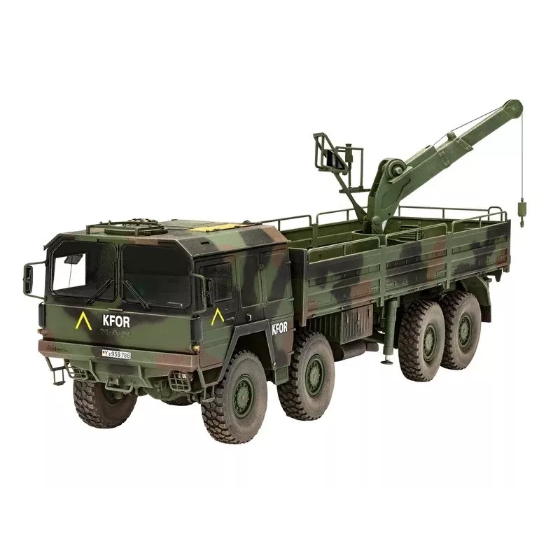 Plastikinis modelio rinkinys REVELL Man 10T Milgl 8x8 sunkvežimis 1/35 mastelis