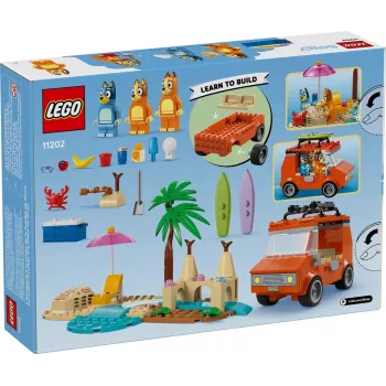 LEGO Bluey Blue Car Family Trip 11202 – konstruktorius su automobiliu ir figūrėlėmis