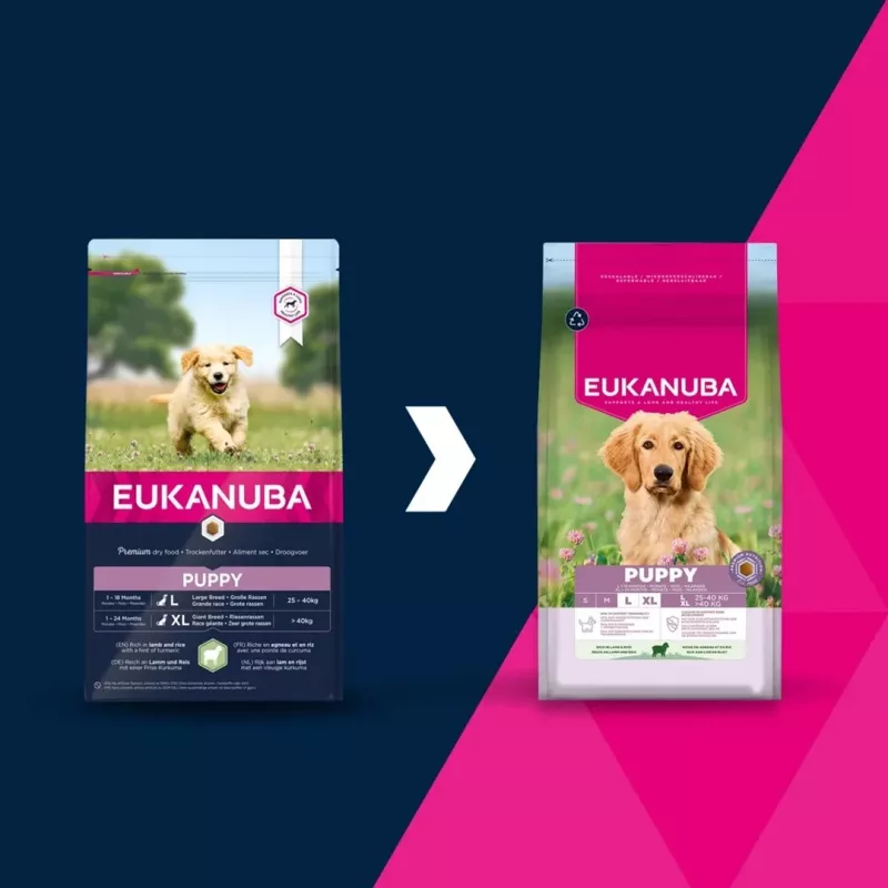 EUKANUBA Puppy L XL Rich in lamb & rice - sausas šunų ėdalas - 12kg