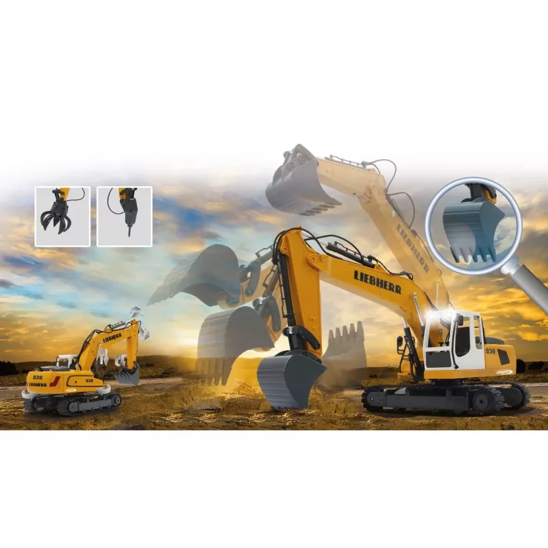 JAMARA Liebherr R936 Ekskavatorius, 1:20, nuo 8 metų, 1,22 kg
