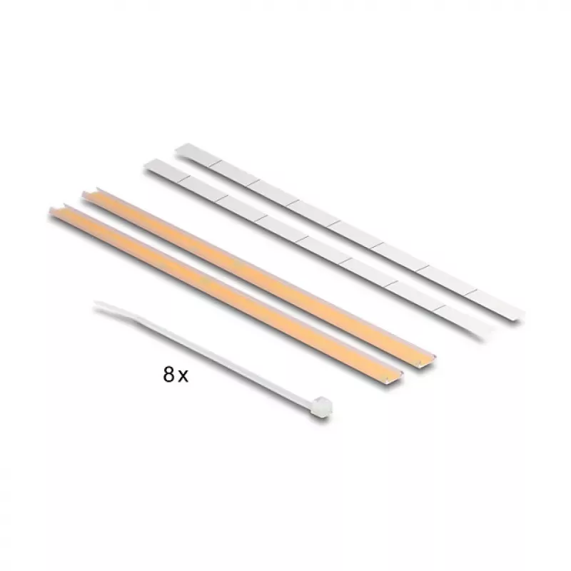 DeLOCK 67059 19 colių D tipo pataisų skydelis su įtempimo mažinimu, 8 prievadai, 1U, juoda