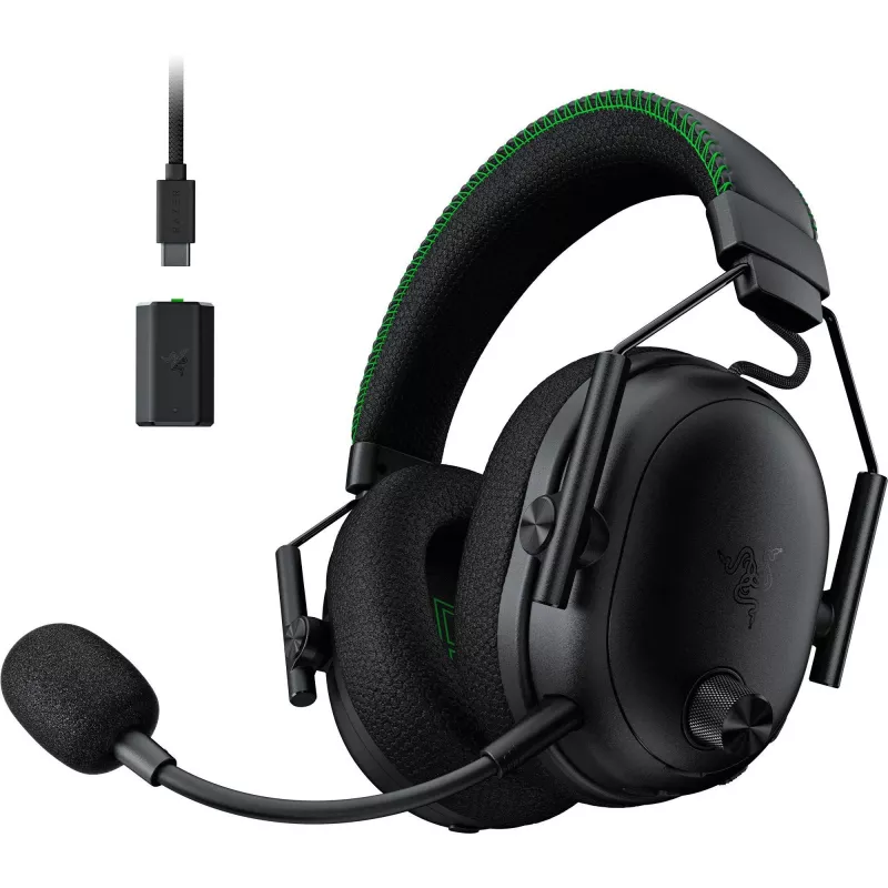 Razer BlackShark V3 Pro for Xbox, žaidimų ausinės juodos, ANC, 2,4 GHz adapteris, Bluetooth, USB, 3,5 mm lizdas